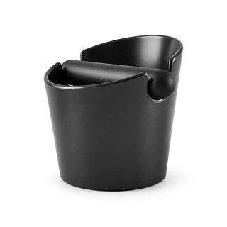 Czarny mini odbijak do espresso z silikonową poprzeczką