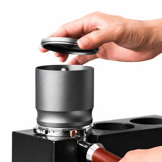 Espresso Dosing Cup 58mm Aluminum Alloy Distributor: lid open