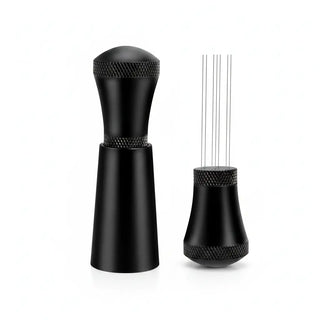 WDT Espresso Distribution Tool 7-Needle Aluminum Alloy: yozcoffee wdt espresso distribution tool 7 needle silver b 01