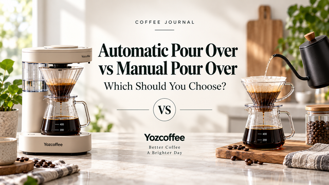 Automatic pour over versus manual pour over coffee comparison