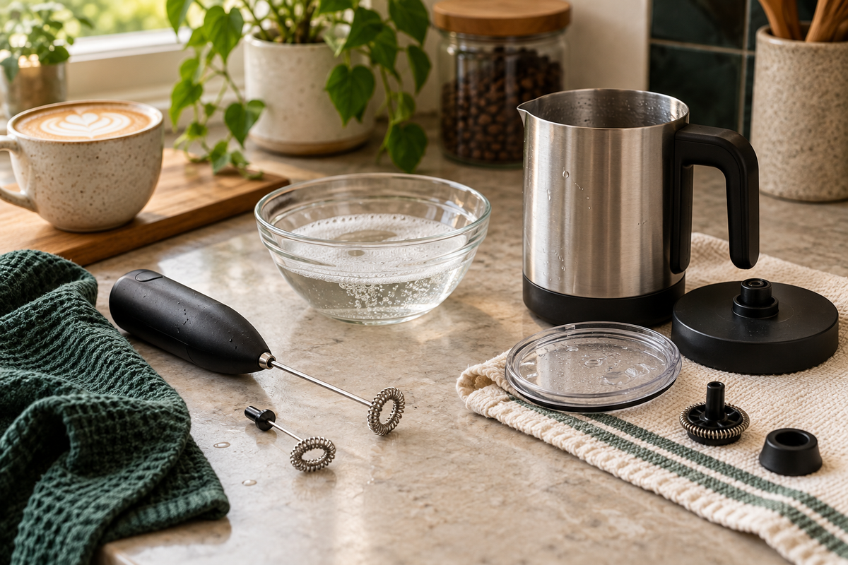 How to Clean a Milk Frother: Handheld and Automatic Steps