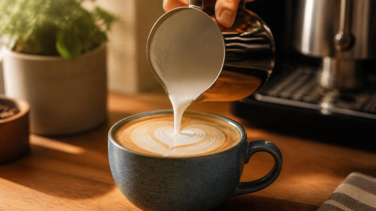 Latte art para principiantes: cómo verter un corazón en casa