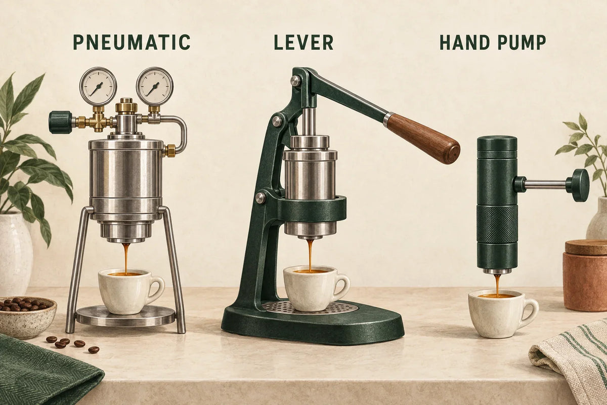 Pneumatic vs Lever vs Hand-Pump Espresso: Which to Buy? Yozcoffee
