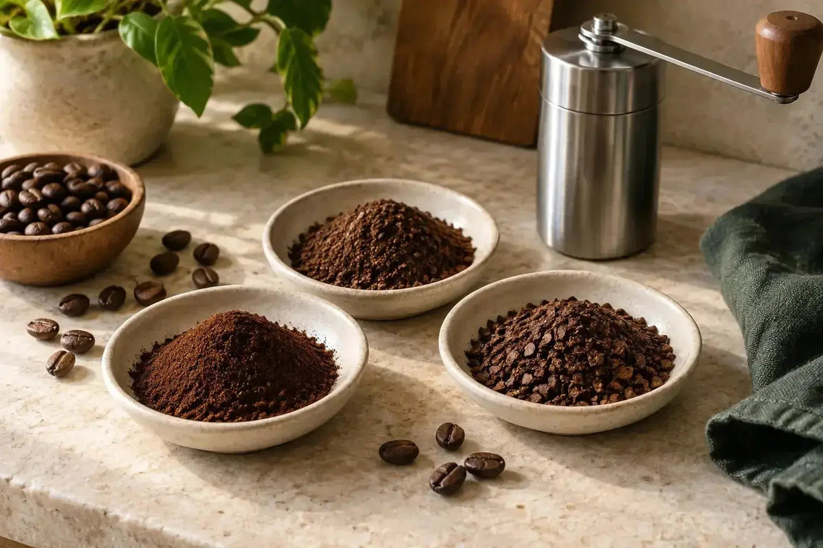 Tabla de molienda del café: 6 métodos y ajustes