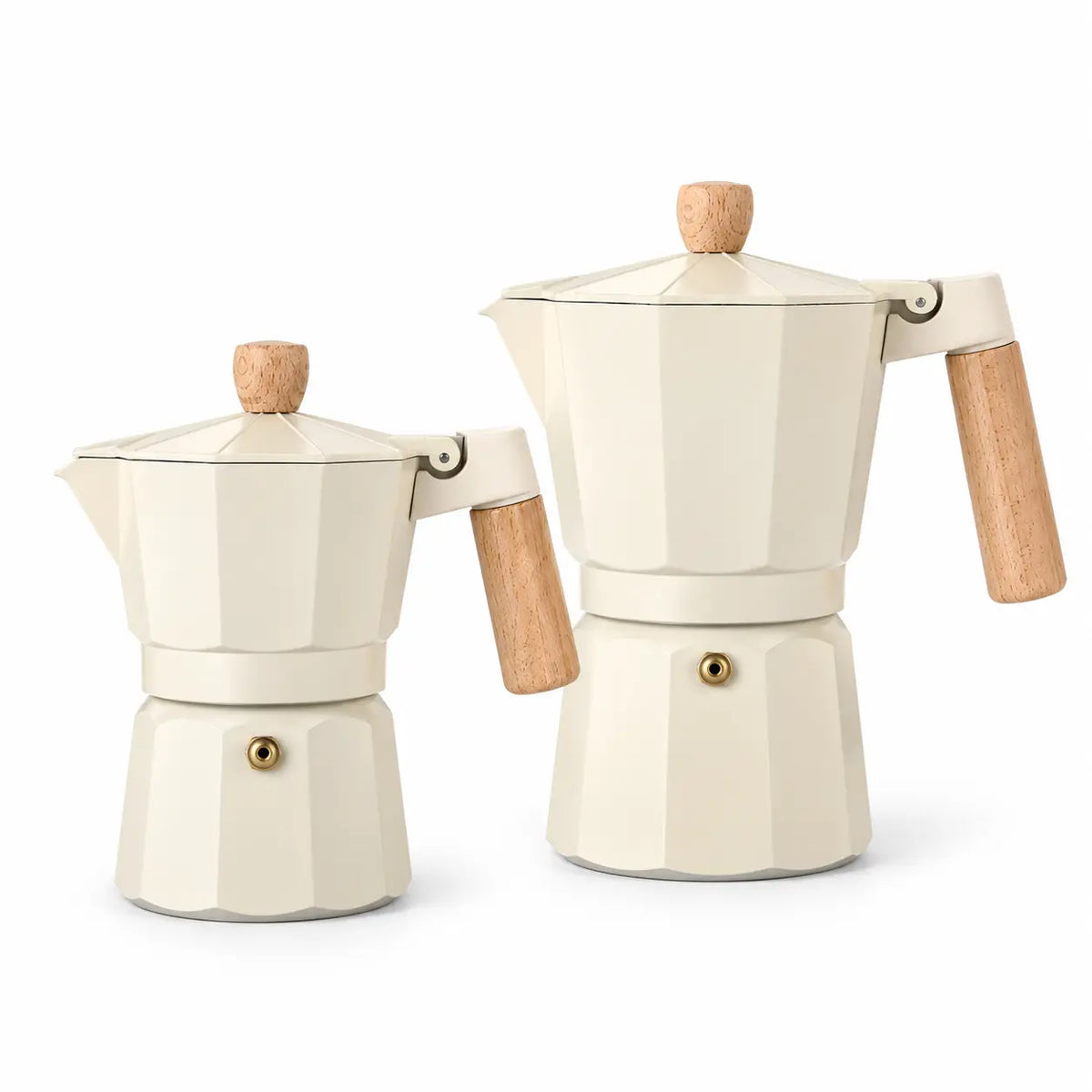Octagonal Moka Pot – 150/300ml Aluminum Stovetop Coffee Maker - imagen del producto