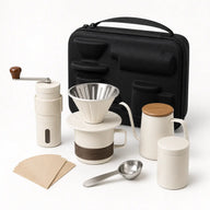 Set portátil de café de filtro – 6 piezas con molinillo - miniatura 1