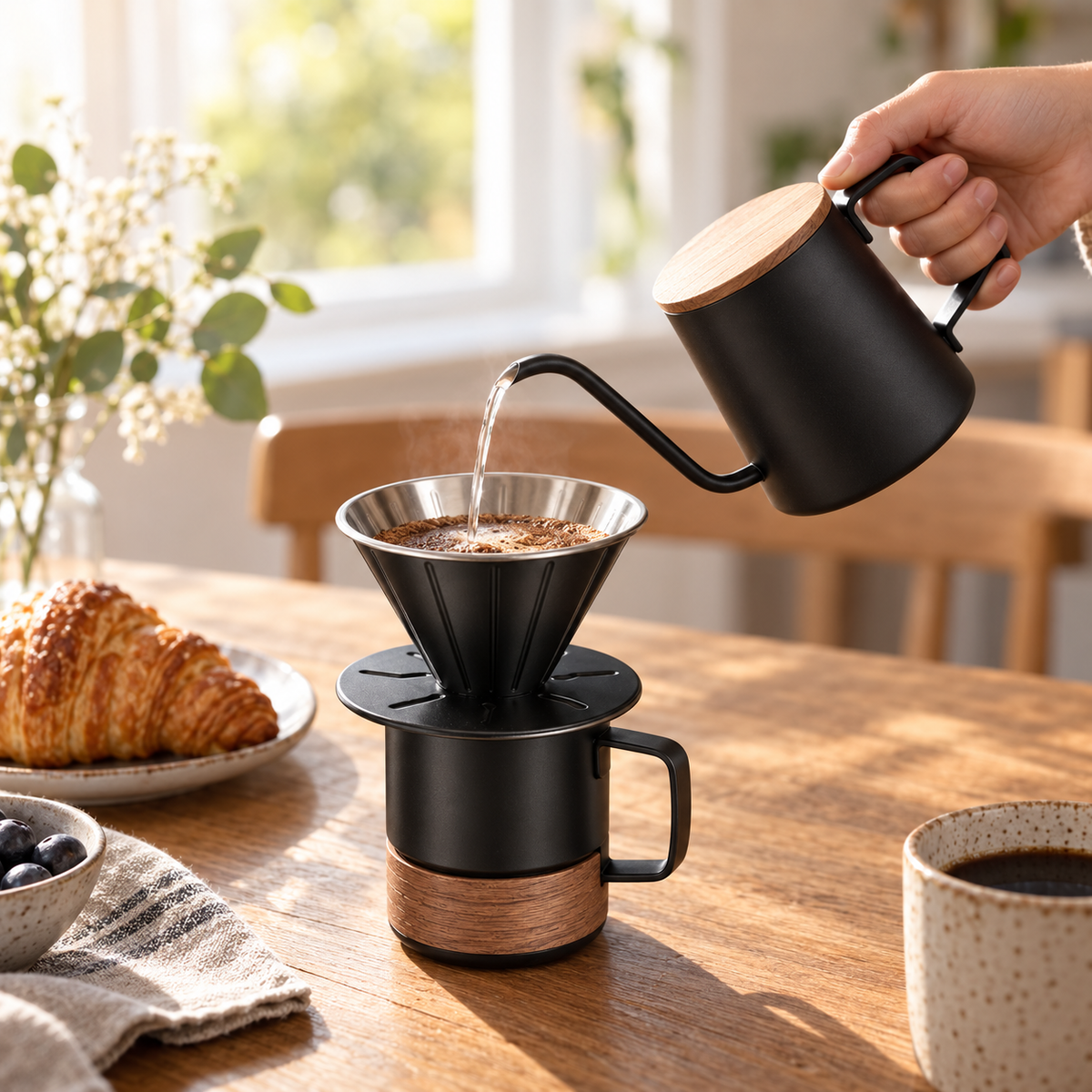 6-Piece Portable Pour-Over Coffee Set | Yozcoffee