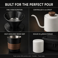 Travel pour-over coffee kit packed in its EVA carry case – product view 6