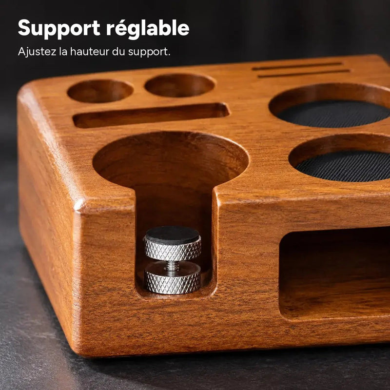 Vis de support réglable de la station de tassage en bois 58 mm
