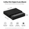 Yozcoffee Digitale Kaffeewaage mit Timer – Wiederaufladbar, 0,3–2000 g, Schwarz & Weiß