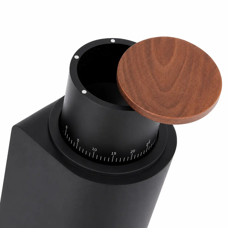 Electric Burr Coffee Grinder  40 Settings Steel Burr & Wood Lid