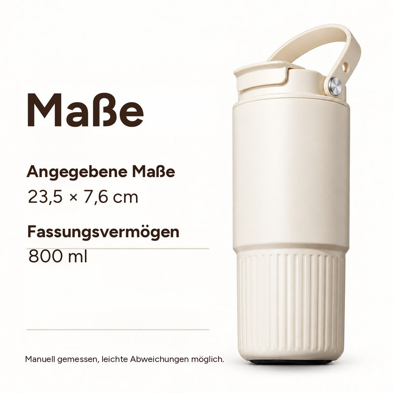 Maße des 800-ml-Bechers: 23,5 × 7,6 cm, Fassungsvermögen 800 ml