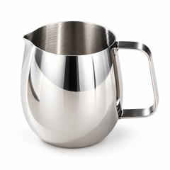 Lattiera per montare il latte – a forma di uovo, acciaio inox, 300/420 ml