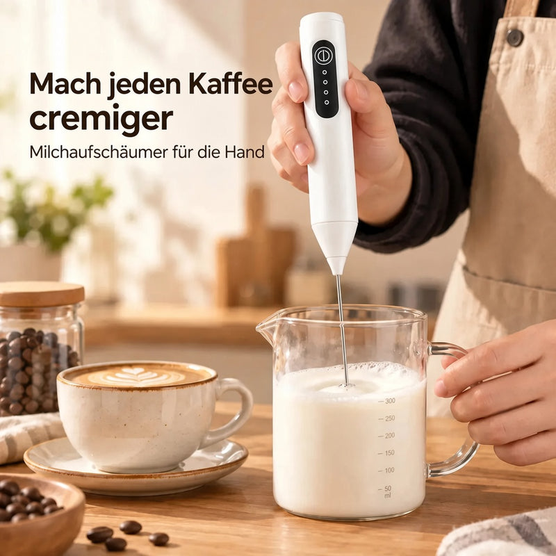 Handmilchaufschäumer für cremigen Kaffee