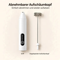Abnehmbarer Schäumkopf des Milchaufschäumers