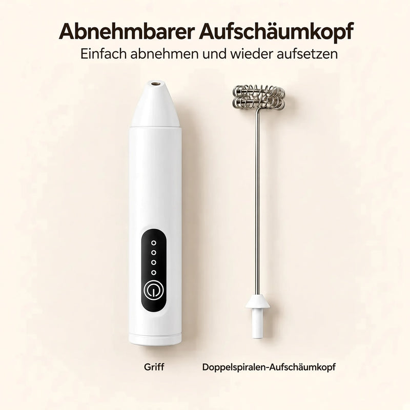 Abnehmbarer Schäumkopf des Milchaufschäumers