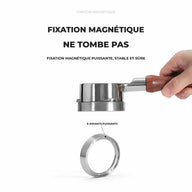 Anneau de dosage à fixation magnétique sur le porte-filtre : 8 aimants puissants, ne tombe pas