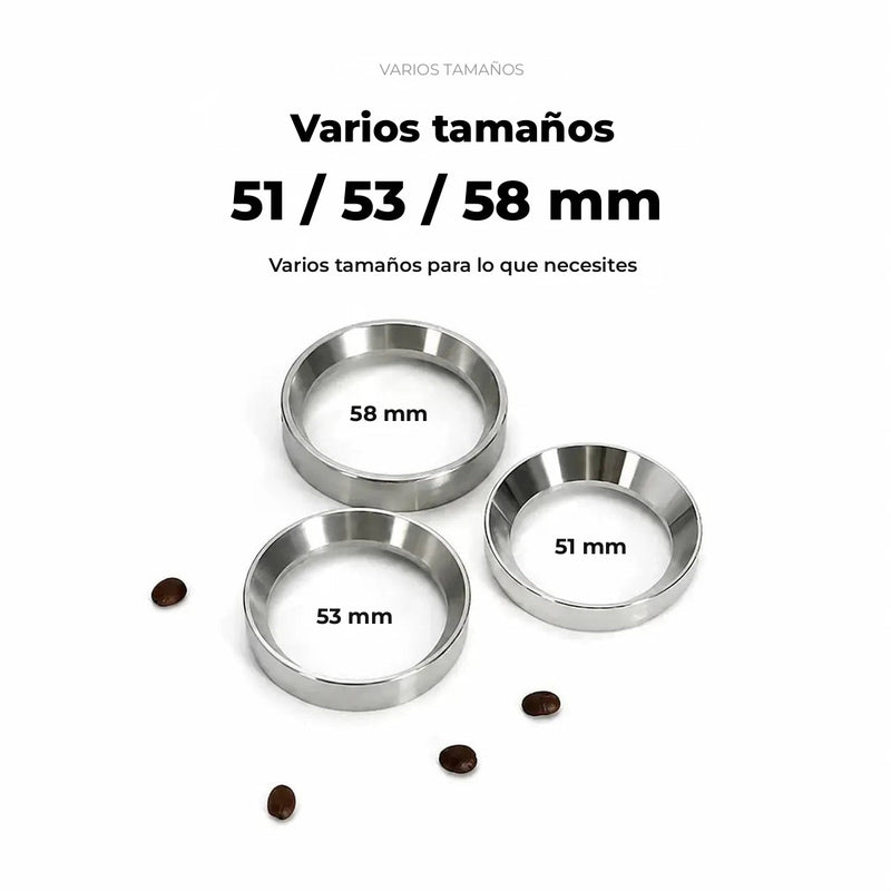 Anillos dosificadores disponibles en 51, 53 y 58 mm