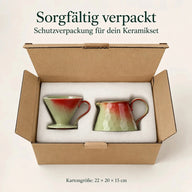 Keramikset in Schutzverpackung, Karton 22 × 20 × 15 cm