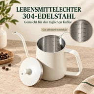 Innenraum aus 304-Edelstahl mit Wasserstandsskala im Schwanenhalskessel