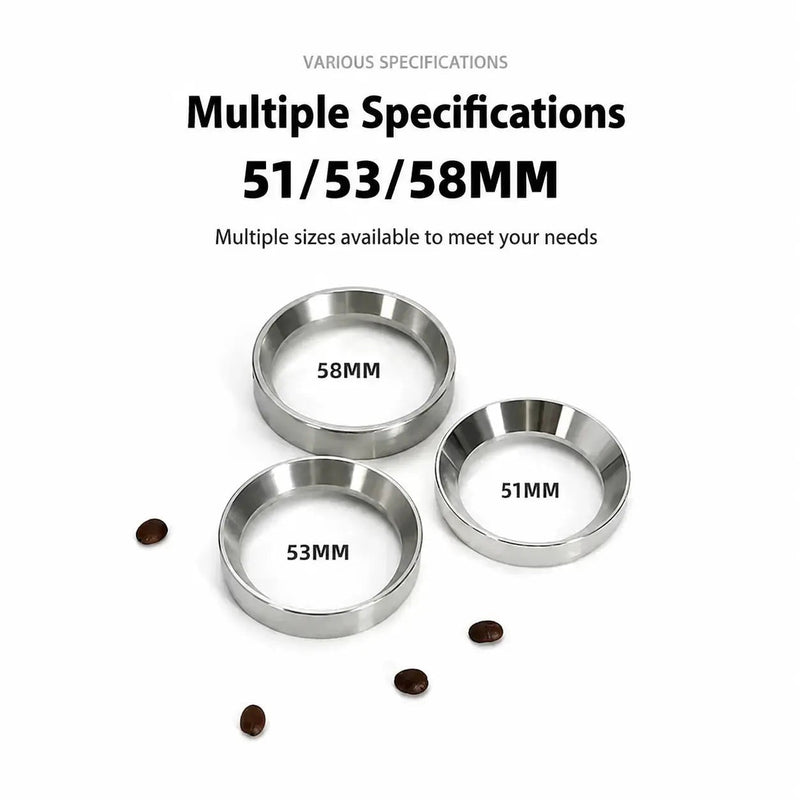 Magnetic dosing funnels in 51, 53 and 58mm