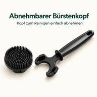Brühgruppenbürste mit abnehmbarem Bürstenkopf