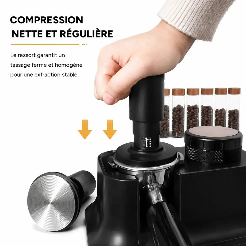 Tasseur à ressort pour une compression nette et régulière
