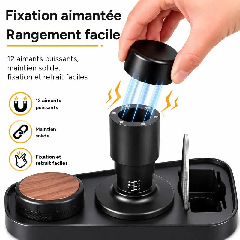 Fixation aimantée par 12 aimants puissants pour un rangement facile