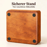 Silikonfüße unter der 58-mm-Tamperstation aus Holz