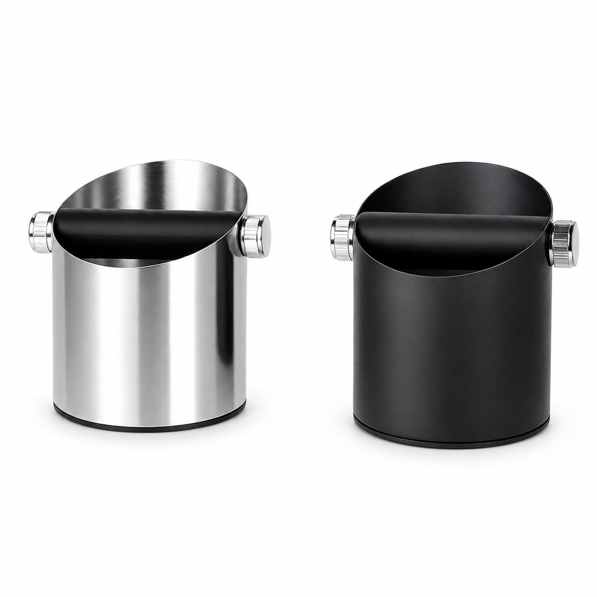 Edelstahl Kaffee-Sudschublade mit Silikon-Abklopfstange | 135 × 150 mm | Yozcoffee