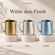 Milchkännchen aus Titan in drei Farben