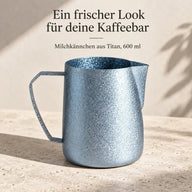 Eisblaues Milchkännchen aus Titan, 600 ml