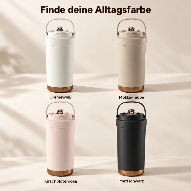 Farbvarianten: Cremeweiß, Mokka-Taupe, Kirschblütenrosa und Mattschwarz