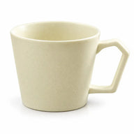 Elfenbeinfarben glasierter Keramik-Kaffeebecher, 360 ml