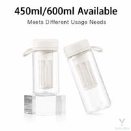 Bottiglia con infusore per cold brew nei formati da 450 ml e 600 ml