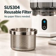 ドリップコーヒーメーカーの再使用SUS304ステンレス製フィルター