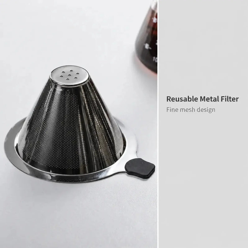 Filtro reutilizable de acero inoxidable para café de filtro sin papel