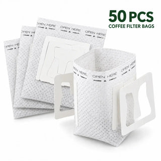 50-pack of empty hanging ear drip coffee filter bags