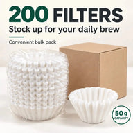 200 Papier-Kaffeefilter für bis zu 50 g Kaffee