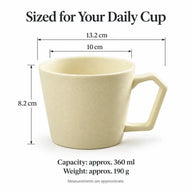 Wymiary ceramicznego kubka do kawy 360 ml
