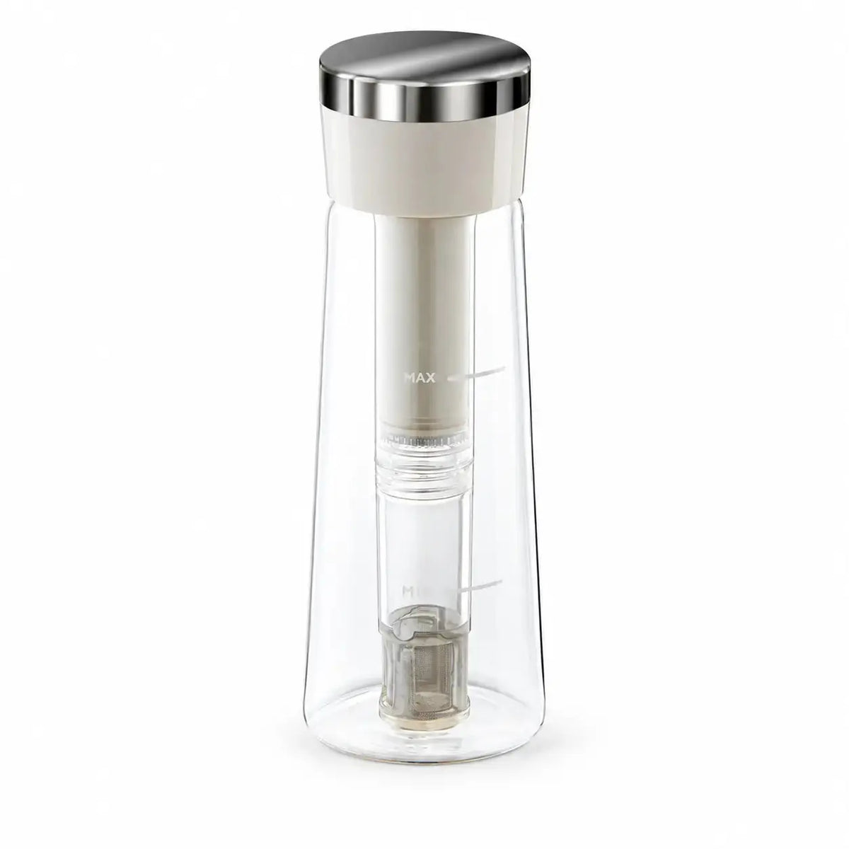 Cafetière cold brew blanche en verre de 750 ml
