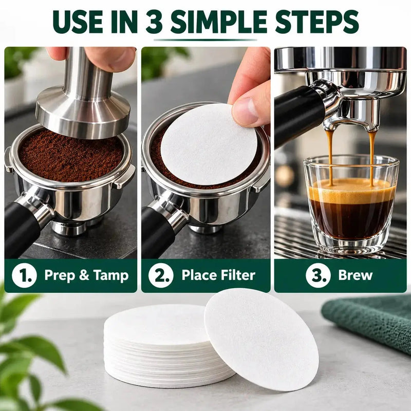 Cómo usar el filtro de papel de 58 mm para espresso