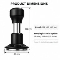 임팩트 에스프레소 탬퍼 크기: 112mm, 67mm