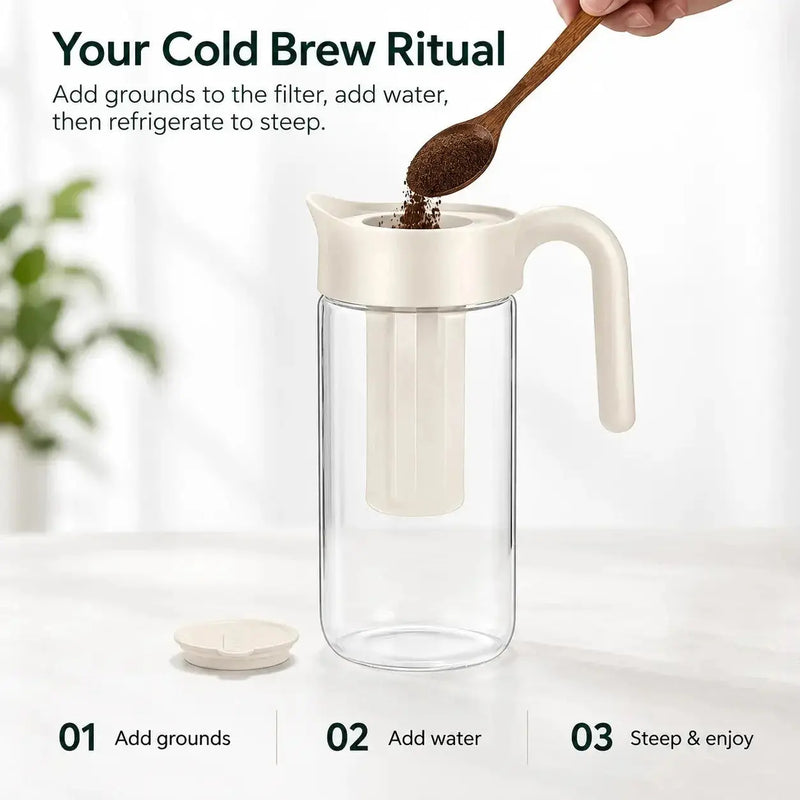 1.9L水出しコーヒーピッチャーの使い方