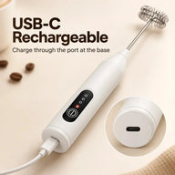 ミルク泡立て器のUSB-C充電端子