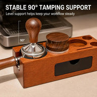 90-Grad-Tamperstütze am Espresso-Organizer