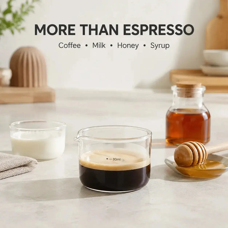 80ml measuring cup for coffee, milk, honey, and syrup