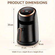 전기 커피 포트 크기: 폭 17cm, 깊이 16cm, 높이 23cm