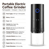 Black portable electric grinder specifications
