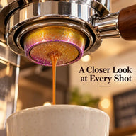 Estrazione espresso con il cestello in titanio da 18 g